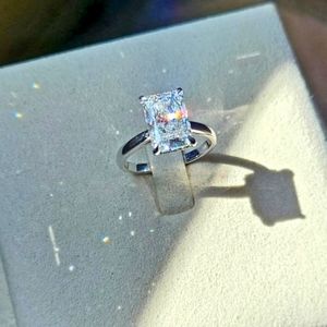 2.71ct lab radiant diamond ring with hidden halo lab diamond